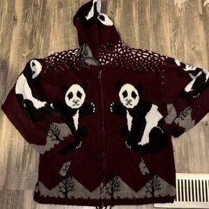 100 wool vintage zip up sweater - men’s large